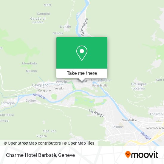 Charme Hotel Barbatè map