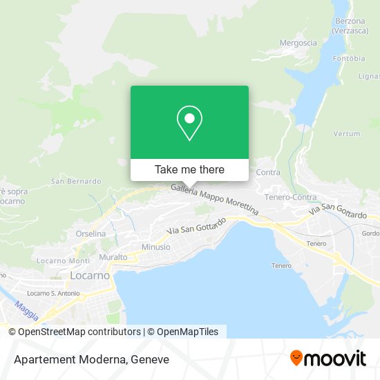 Apartement Moderna map