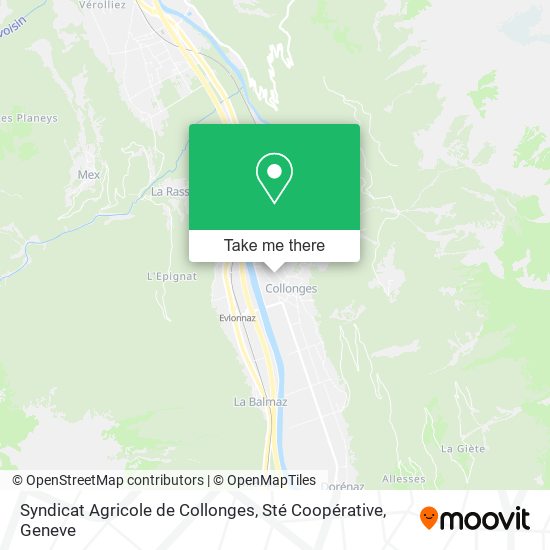 Syndicat Agricole de Collonges, Sté Coopérative map