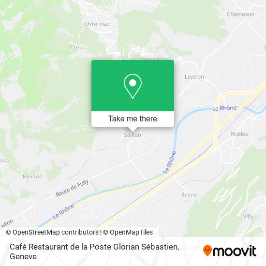 Café Restaurant de la Poste Glorian Sébastien map