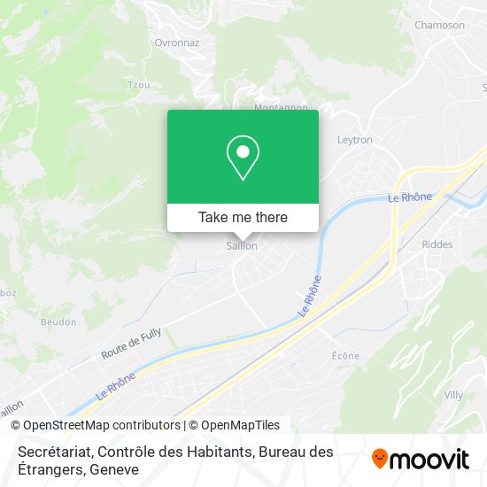 Secrétariat, Contrôle des Habitants, Bureau des Étrangers map
