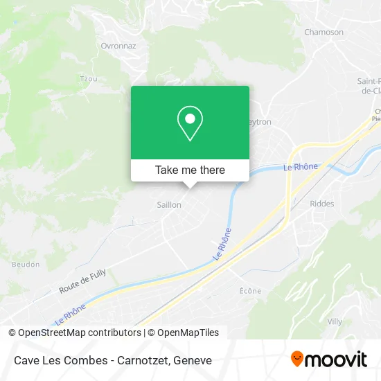 Cave Les Combes - Carnotzet map