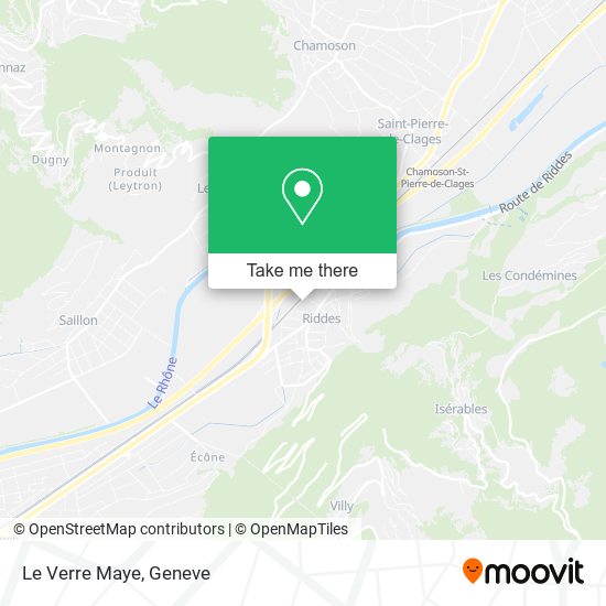 Le Verre Maye map