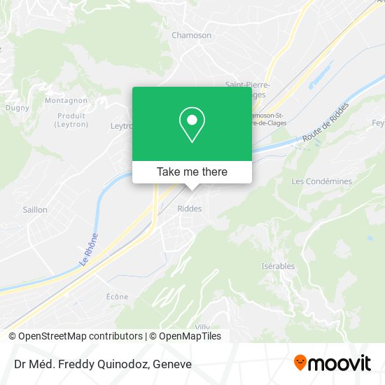 Dr Méd. Freddy Quinodoz map