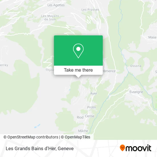 Les Grands Bains d'Hèr map
