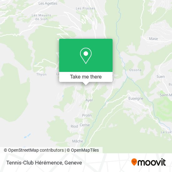 Tennis-Club Hérémence map