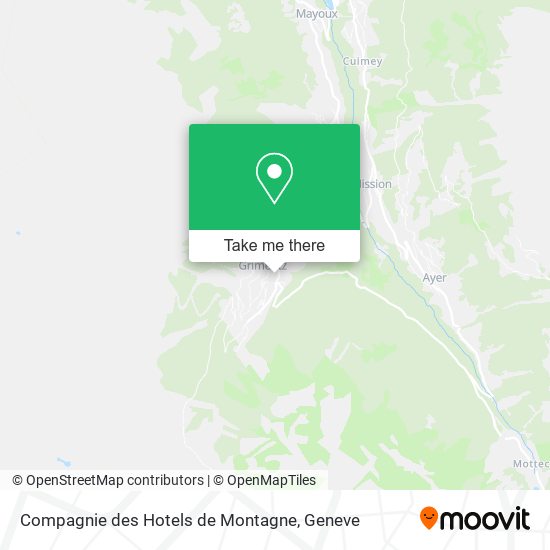 Compagnie des Hotels de Montagne plan