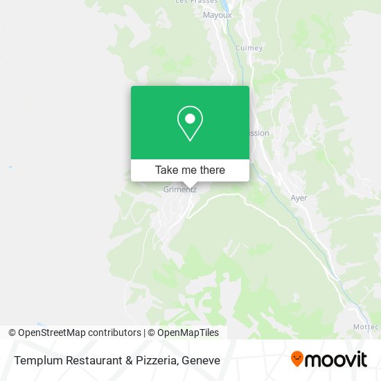 Templum Restaurant & Pizzeria map