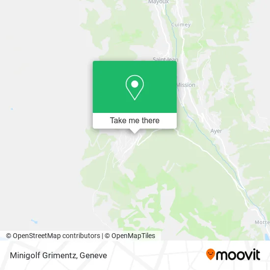 Minigolf Grimentz map