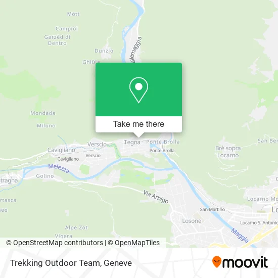 Trekking Outdoor Team map