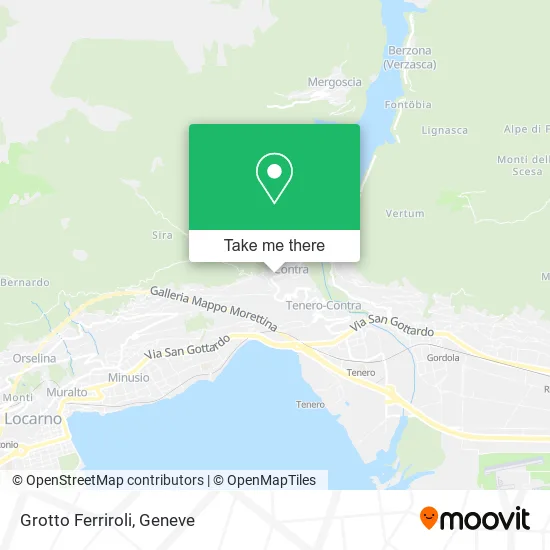 Grotto Ferriroli map