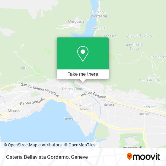 Osteria Bellavista Gordemo map