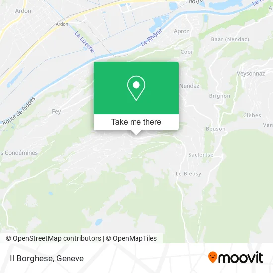 Il Borghese map