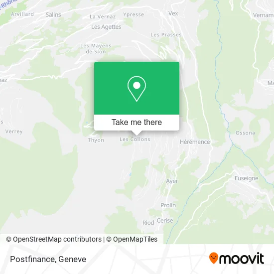 Postfinance map