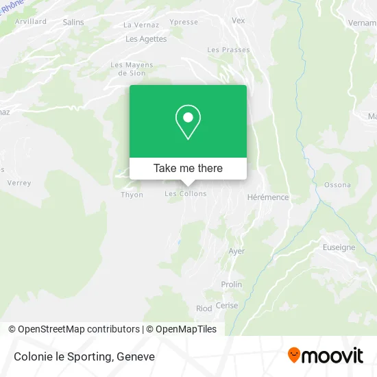 Colonie le Sporting map