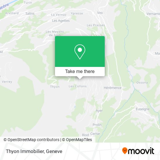 Thyon Immobilier Karte