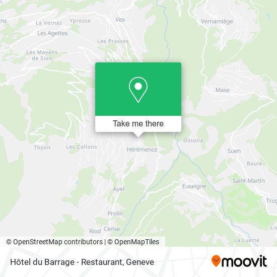 Hôtel du Barrage - Restaurant map