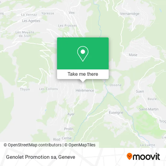 Genolet Promotion sa map