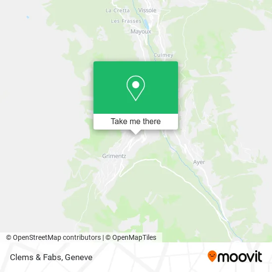 Clems & Fabs map