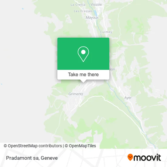 Pradamont sa map