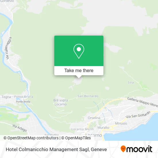 Hotel Colmanicchio Management Sagl map