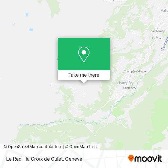 Le Red - la Croix de Culet map