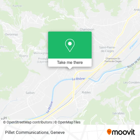Pillet Communications map