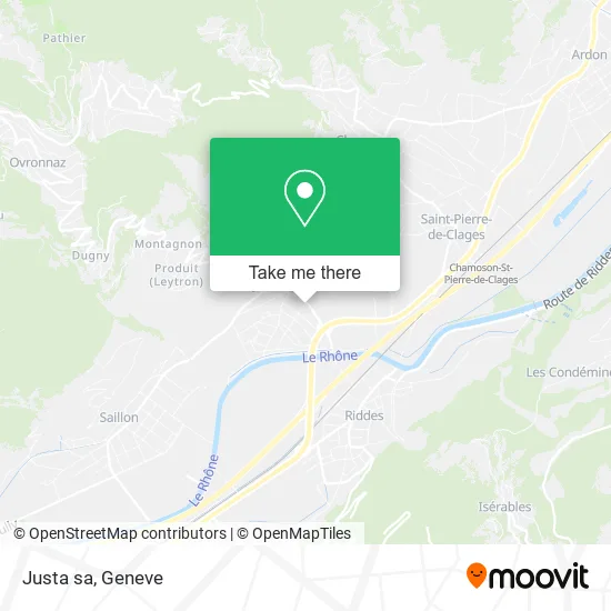 Justa sa map
