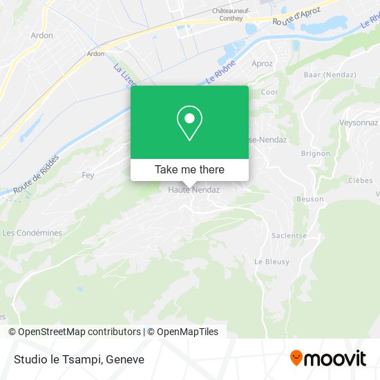 Studio le Tsampi map