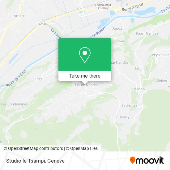 Studio le Tsampi map