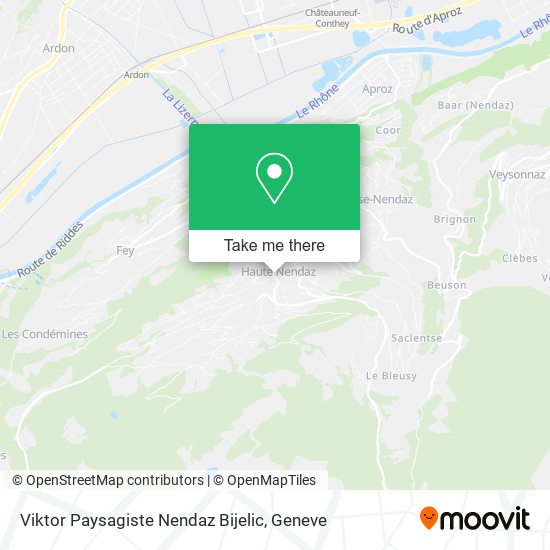 Viktor Paysagiste Nendaz Bijelic map