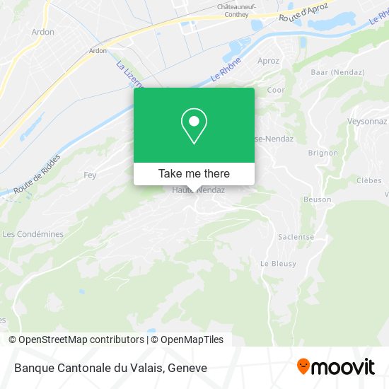 Banque Cantonale du Valais map