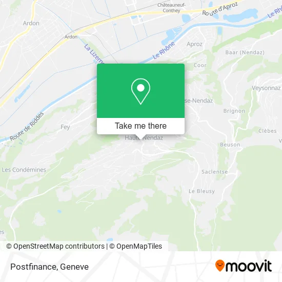Postfinance map