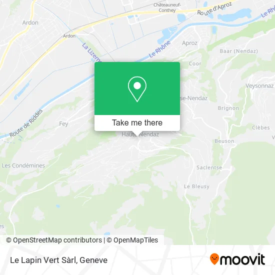 Le Lapin Vert Sàrl map