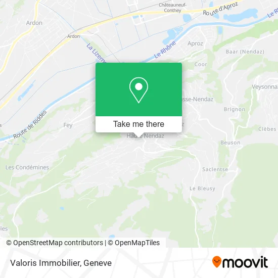 Valoris Immobilier map