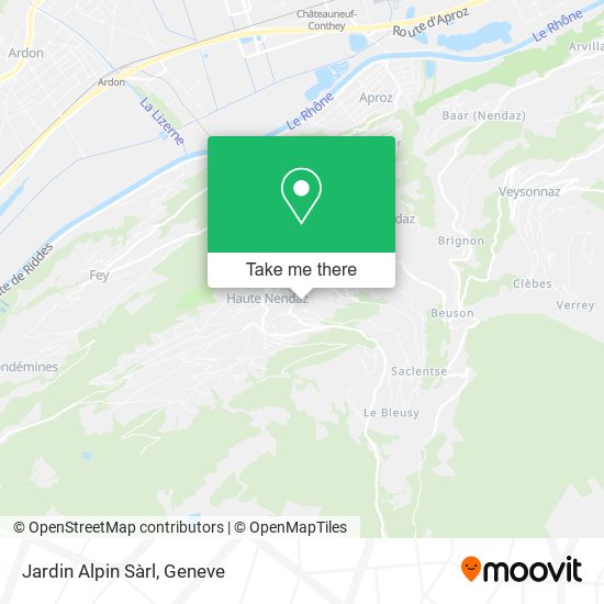 Jardin Alpin Sàrl map
