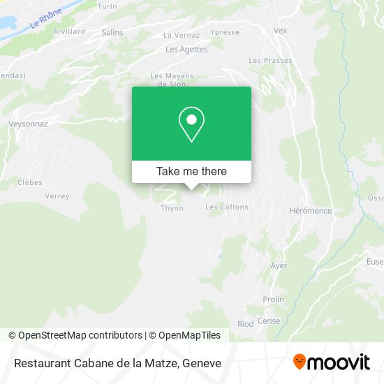 Restaurant Cabane de la Matze map