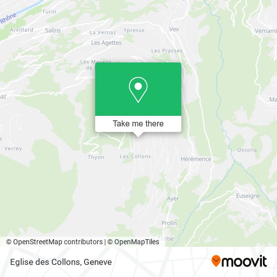 Eglise des Collons map