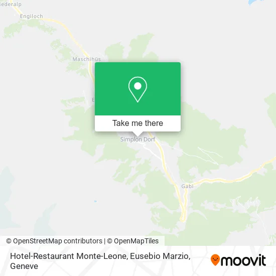 Hotel-Restaurant Monte-Leone, Eusebio Marzio map