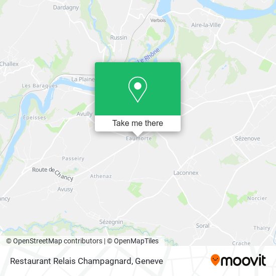 Restaurant Relais Champagnard map