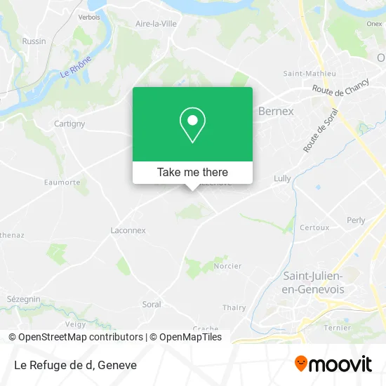 Le Refuge de d map