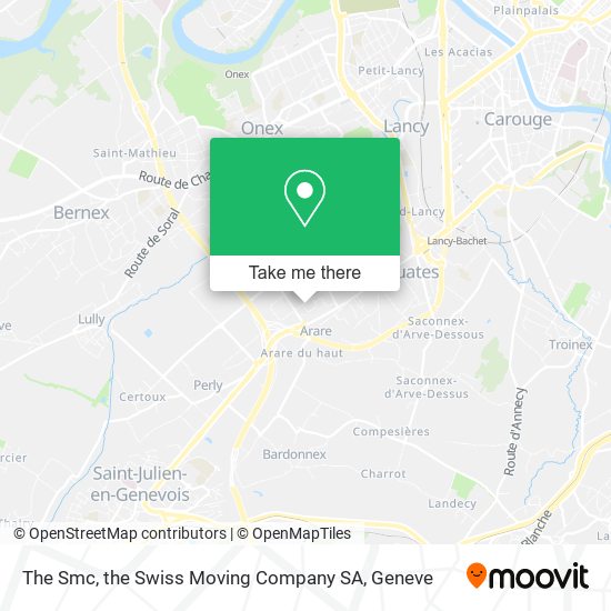 The Smc, the Swiss Moving Company SA map