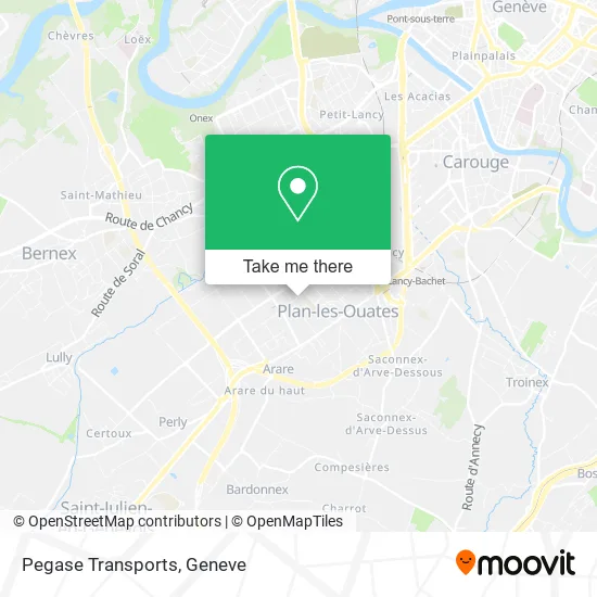 Pegase Transports map