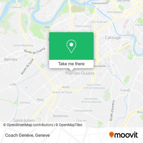 Coach Genève map