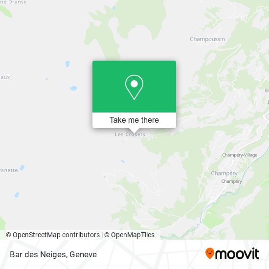 Bar des Neiges map