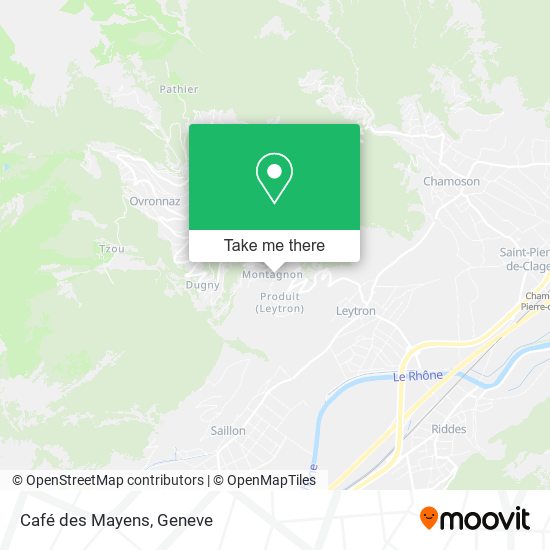 Café des Mayens map