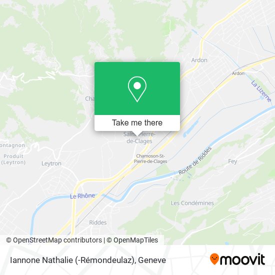 Iannone Nathalie (-Rémondeulaz) map