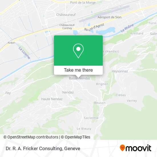 Dr. R. A. Fricker Consulting map