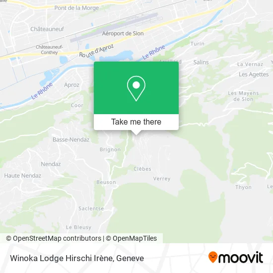 Winoka Lodge Hirschi Irène map
