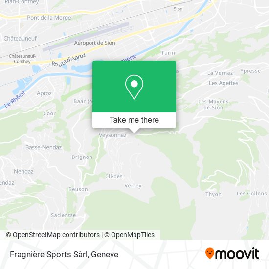 Fragnière Sports Sàrl map